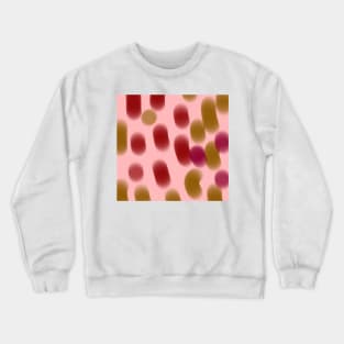 Pink red watercolor abstract art Crewneck Sweatshirt